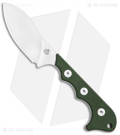 QSP Neckmuk Fixed Blade Neck Knife Green Micarta (2.9" Satin) QS125-F 3 QSP Neckmuk Fixed Blade Neck Knife Green Micarta (2.9" Satin) QS125-F