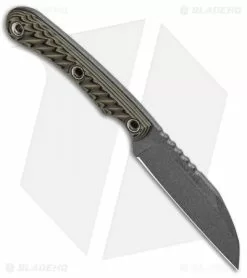 RMJ Tactical COHO Sheepsfoot Fixed Blade Knife Dirty Olive G-10 (3" Cerakote) -Avokelavavat Sales Store RMJ Tactical COHO Sheepsfoot Fixed Dirty Olive G 10 Cerakote BHQ 95161 jr spine