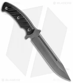 RMJ Tactical Combat Africa Fixed Blade Black G-10 (7" Gray) -Avokelavavat Sales Store RMJ Tactical Combat Africa Black G 10 Gray BHQ 76561 jr spine