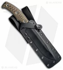 RMJ Tactical Combat Africa Fixed Blade Hyena Brown G-10 (7" Gray) -Avokelavavat Sales Store RMJ Tactical Combat Africa Hyena Brown G 10 Gray BHQ 76563 jr sheath