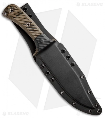 RMJ Tactical Jungle Combat Fixed Blade Knife Hyena Brown G-10 (6.5" Gray) 5 RMJ Tactical Jungle Combat Fixed Blade Knife Hyena Brown G-10 (6.5" Gray) - Image 3