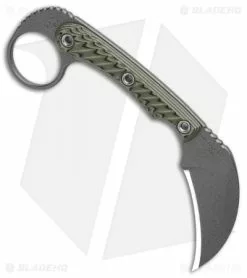 RMJ Tactical Korbin Karambit Fixed Blade Dirty Olive G-10 (3" Gray) 7 RMJ Tactical Korbin Karambit Fixed Blade Dirty Olive G-10 (3" Gray) -Avokelavavat Sales Store RMJ Tactical Korbin Karambit Dirty Olive G 10 Gray BHQ 103201 jr spine