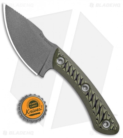 RMJ Tactical Nomad Fixed Blade Knife Dirty Olive G-10 (3.6" Tungsten Cerakote) 6 RMJ Tactical Nomad Fixed Blade Knife Dirty Olive G-10 (3.6" Tungsten Cerakote) - Image 4
