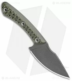 RMJ Tactical Nomad Fixed Blade Knife Dirty Olive G-10 (3.6" Tungsten Cerakote) 7 RMJ Tactical Nomad Fixed Blade Knife Dirty Olive G-10 (3.6" Tungsten Cerakote) -Avokelavavat Sales Store RMJ Tactical Nomad Dirty Olive G 10 Tunsten Cerakote BHQ 100535 jr spine