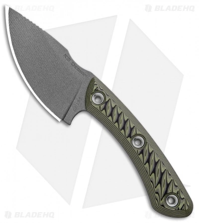 RMJ Tactical Nomad Fixed Blade Knife Dirty Olive G-10 (3.6" Tungsten Cerakote) 3 RMJ Tactical Nomad Fixed Blade Knife Dirty Olive G-10 (3.6" Tungsten Cerakote)