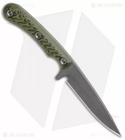 RMJ Tactical Sparrow Fixed Blade Knife Dirty Olive G-10 (3" Gray Cerakote) -Avokelavavat Sales Store RMJ Tactical Sparrow Dirty Olive G 10 Grey Cerakote BHQ 86371 jr spine