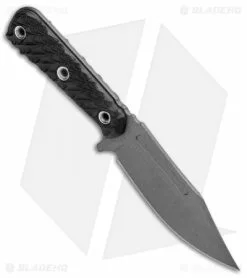 RMJ Tactical UCAP Fixed Blade Knife Black G-10 (4" Gray) -Avokelavavat Sales Store RMJ Tactical UCAP Fixed Blade Hyena Black G 10 Gray BHQ 94301 jr spine