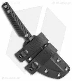 RMJ Tactical Unmei Fixed Blade Knife Hyena Black (3.875" Tungsten Cerakote) -Avokelavavat Sales Store RMJ Tactical Unmei Fixed Hyena Black Tungsten Cerakote BHQ 105035 jr sheath