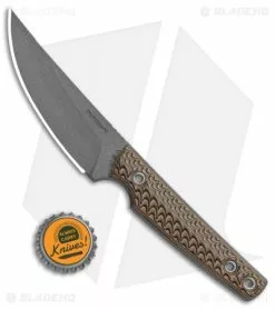 RMJ Tactical Unmei Fixed Blade Knife Hyena Brown G-10 (3.875" Tungsten Cerakote) -Avokelavavat Sales Store RMJ Tactical Unmei Fixed Hyena Brown Tungsten Cerakote BHQ 105037 jr bottlecap