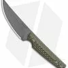 RMJ Tactical Unmei Fixed Blade Knife Dirty Olive G-10 (3.875" Tungsten Cerakote)