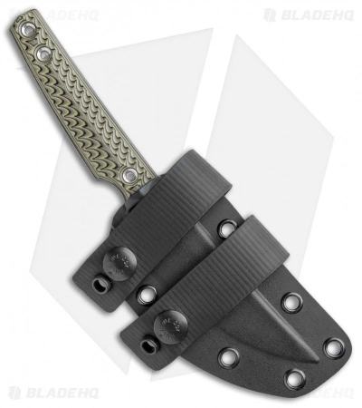 RMJ Tactical Unmei Fixed Blade Knife Dirty Olive G-10 (3.875" Tungsten Cerakote) 5 RMJ Tactical Unmei Fixed Blade Knife Dirty Olive G-10 (3.875" Tungsten Cerakote) - Image 3