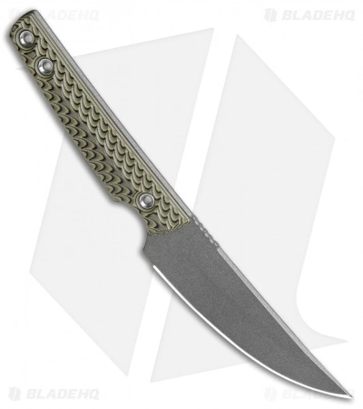 RMJ Tactical Unmei Fixed Blade Knife Dirty Olive G-10 (3.875" Tungsten Cerakote) 4 RMJ Tactical Unmei Fixed Blade Knife Dirty Olive G-10 (3.875" Tungsten Cerakote) - Image 2