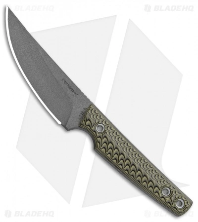 RMJ Tactical Unmei Fixed Blade Knife Dirty Olive G-10 (3.875" Tungsten Cerakote) 3 RMJ Tactical Unmei Fixed Blade Knife Dirty Olive G-10 (3.875" Tungsten Cerakote)