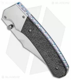 Rainy & Cory Vallotton Freedom Fighter D/A Automatic Knife Carbon Fiber #7 -Avokelavavat Sales Store Rainy and Cory Vallotton Freedom Fighter DA Auto CF 7 BHQ 92834 jr spine