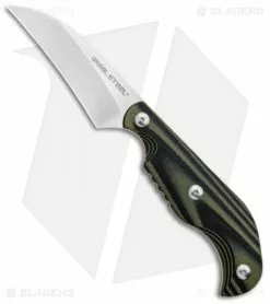 Real Steel Knives Real Steel Banshee Fixed Blade Green/Black G-10 (3.25" Satin)