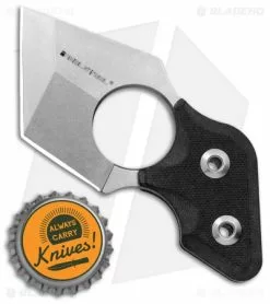 Real Steel Knives Real Steel Black Cat Tactical Fixed Blade Neck Knife Black G-10 (2.2" Stonewash) -Avokelavavat Sales Store Real Steel Black Cat Coal Black SW RS3125 BHQ 81126 jr bottlecap