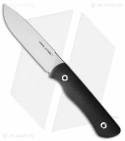 Real Steel Knives Real Steel Bushcraft Plus Survival Fixed Blade Knife Black G-10 (4.5" Satin)