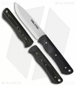 Real Steel Knives Real Steel Bushcraft Fixed Blade Knife Green/Black G-10 (4" Satin) RS3714