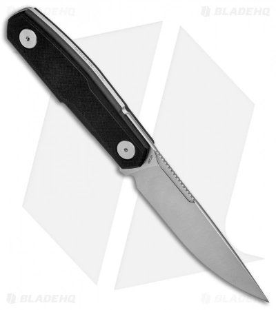 Real Steel Knives Real Steel Bushcraft Zenith FFG Fixed Blade Knife Black G-10 (4.8" Satin) 4 Real Steel Knives Real Steel Bushcraft Zenith FFG Fixed Blade Knife Black G-10 (4.8" Satin) - Image 2