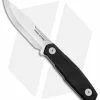 Real Steel Knives Real Steel Bushcraft Zenith Scandi Fixed Blade Knife Black G-10 (4.8" Satin)