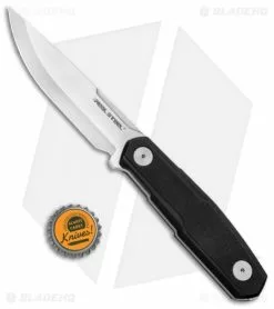 Real Steel Knives Real Steel Bushcraft Zenith Scandi Fixed Blade Knife Black G-10 (4.8" Satin) -Avokelavavat Sales Store Real Steel Bushcraft Zenith Scandi Black G 10 Satin RS3760 BHQ 86556 jr bottlecap