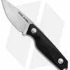 Real Steel Knives Real Steel Connector Drop Point Fixed Blade Neck Knife Black G-10 (2.25" Satin) -Avokelavavat Sales Store Real Steel Connector DP Neck Knife Black G 10 Satin RS3151 BHQ 81632 jr