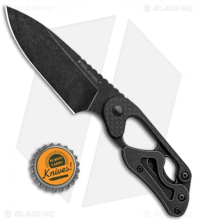 Real Steel Knives Real Steel Cormorant Apex Fixed Blade Black Stonewash (3.38" Black Stonewash) 7 Real Steel Knives Real Steel Cormorant Apex Fixed Blade Black Stonewash (3.38" Black Stonewash) - Image 5