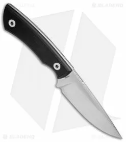 Real Steel Knives Real Steel Forager Fixed Blade Knife Black G-10 (4.25" Satin) -Avokelavavat Sales Store Real Steel Forager Black G 10 Satin RS3750 BHQ 75436 jr spine