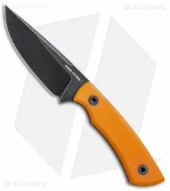 Real Steel Knives Real Steel Forager Fixed Blade Knife Orange G-10 (4.25" Black SW)