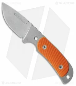 Real Steel Knives Real Steel Hunter 165 Fixed Blade Knife Orange G-10 (2.75" Stonewash)