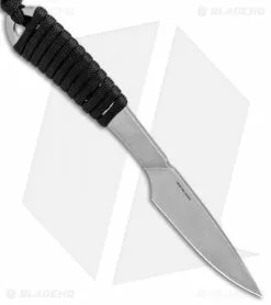 Real Steel Knives Real Steel Marlin Fixed Blade Knife Black Paracord (2.6" Stonewash) 7 Real Steel Knives Real Steel Marlin Fixed Blade Knife Black Paracord (2.6" Stonewash) -Avokelavavat Sales Store Real Steel Martin Black Paracord SW 3515 BHQ 87806 jr spine