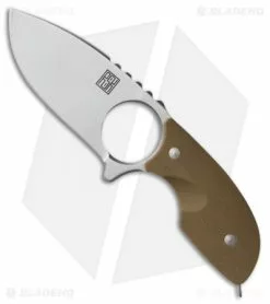 Real Steel Knives Real Steel Mini 127 Fixed Blade Neck Knife Coyote Brown G-10 (2.75" Satin)
