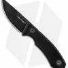 Real Steel Knives Real Steel Receptor Fixed Blade Neck Knife Black G-10 (2.75" Black Stonewash)