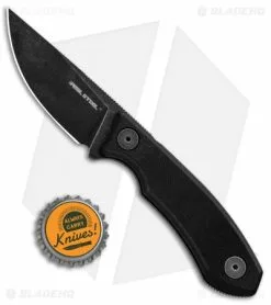 Real Steel Knives Real Steel Receptor Fixed Blade Neck Knife Black G-10 (2.75" Black Stonewash) -Avokelavavat Sales Store Real Steel Receptor Neck Knife Black G 10 Black SW RS3550 BHQ 81635 jr bottlecap