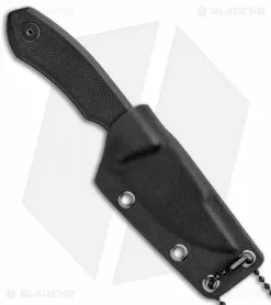 Real Steel Knives Real Steel Receptor Fixed Blade Neck Knife Black G-10 (2.75" Black Stonewash) -Avokelavavat Sales Store Real Steel Receptor Neck Knife Black G 10 Black SW RS3550 BHQ 81635 jr sheath