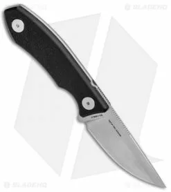 Real Steel Knives Real Steel Receptor Fixed Blade Neck Knife Black G-10 (2.75" Stonewash) -Avokelavavat Sales Store Real Steel Receptor Neck Knife Black G 10 SW RS3550 BHQ 81634 jr spine