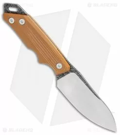 REVO RJ-1 Journey Fixed Blade Knife Brown G-10 (3.9" Satin) -Avokelavavat Sales Store Revo RJ1 Journey Fixed Bid Brown BHQ 114784 jr spine