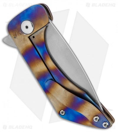 RichMade Knives Vampire Killer Frame Lock Flamed Ti (3.625" O1) RMK 5 RichMade Knives Vampire Killer Frame Lock Flamed Ti (3.625" O1) RMK - Image 3