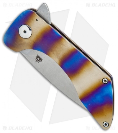 RichMade Knives Vampire Killer Frame Lock Flamed Ti (3.625" O1) RMK 4 RichMade Knives Vampire Killer Frame Lock Flamed Ti (3.625" O1) RMK - Image 2