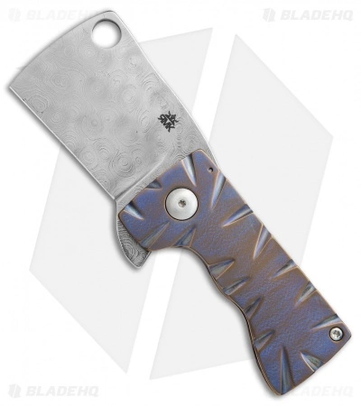 RichMade Knives Zombie Killer Frame Lock Purple Ti (2.625" Alabama Damascus) RMK 3 RichMade Knives Zombie Killer Frame Lock Purple Ti (2.625" Alabama Damascus) RMK