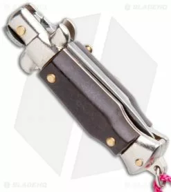 SKM Italian Stiletto Keychain Automatic Knife Brown/Pink (1.125" Satin) 8 SKM Italian Stiletto Keychain Automatic Knife Brown/Pink (1.125" Satin) -Avokelavavat Sales Store SKM Italian Stiletto Keychain Auto Brown Pink Satin BHQ 102937 jr side
