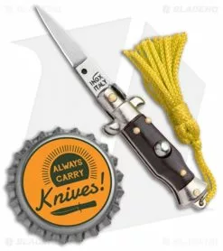 SKM Italian Stiletto Keychain Automatic Knife Brown/Yellow (1.125" Satin) -Avokelavavat Sales Store SKM Italian Stiletto Keychain Auto Brown Yellow Satin BHQ 102941 jr bottlecap
