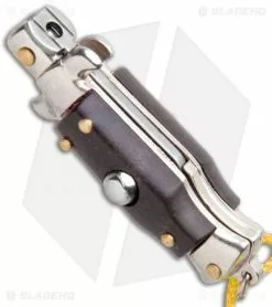 SKM Italian Stiletto Keychain Automatic Knife Brown/Yellow (1.125" Satin) -Avokelavavat Sales Store SKM Italian Stiletto Keychain Auto Brown Yellow Satin BHQ 102941 jr spine