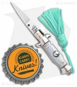 SKM Italian Stiletto Keychain Automatic Knife Silver/Teal (1.125" Satin) 9 SKM Italian Stiletto Keychain Automatic Knife Silver/Teal (1.125" Satin) -Avokelavavat Sales Store SKM Italian Stiletto Keychain Auto Silver Teal Satin BHQ 102942 jr bottlecap