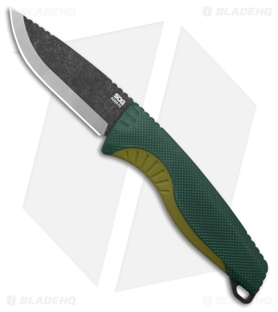 SOG Aegis FX Fixed Blade Knife Forest/Moss Green (3.6" Black Stonewash) 3 SOG Aegis FX Fixed Blade Knife Forest/Moss Green (3.6" Black Stonewash)
