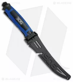 SOG Bladelight Fillet Fishing Knife W/ LEDs (6.0" Satin Plain) BLT31K -Avokelavavat Sales Store SOG Bladelight Fillet Fishing Knife LEDs Satin BLT31K BHQ 21579 jr sheath