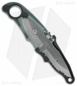 SOG Duo Fixed Blade Knife Black Zytel (2.75" Satin Plain/Serr) -Avokelavavat Sales Store SOG Duo black zytel satin plain serr BHQ 74895 er side