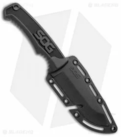 SOG Field Fixed Blade Knife Black Rubber (4" Satin) 8 SOG Field Fixed Blade Knife Black Rubber (4" Satin) -Avokelavavat Sales Store SOG Field Black Rubber FK1001 CP BHQ 52453 jr sheath
