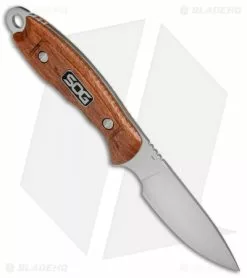 SOG Huntspoint Skinning Fixed Blade Knife Wood (3.6" Satin) HT012L -Avokelavavat Sales Store SOG Huntspoint Skinning Wood HT012L BHQ 15206 jr spine 2
