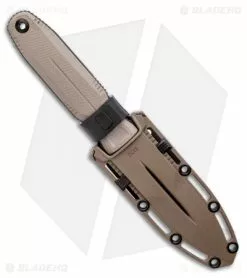 SOG Knives Pentagon FX Fixed Blade Knife Flat Dark Earth G10 (4.75" Black) -Avokelavavat Sales Store SOG Knives Pentagon FX Fixed Blade Knife FDE 4.8 Black BHQ 119270 LS Sheath